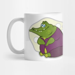 Just a Cute Oversize Croc White Mug